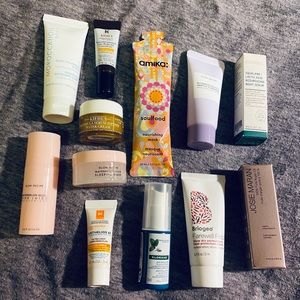 Lot of 12 NEW deluxe designer skin/hair care items